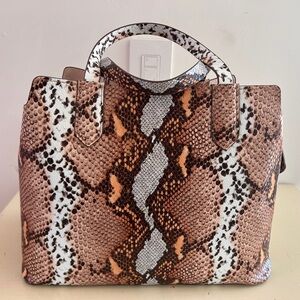 Elegant Snake Print Tote Bag
